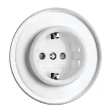 THPG STECKDOSE MIT SHUTTER DUROPLAST WEISS