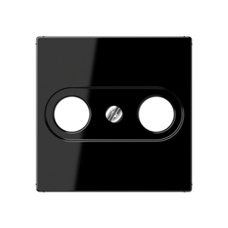 FND 55X55MM ADAPTER PORZELLAN SCHWARZ + TV-R ANTENNENSTECKDOSE